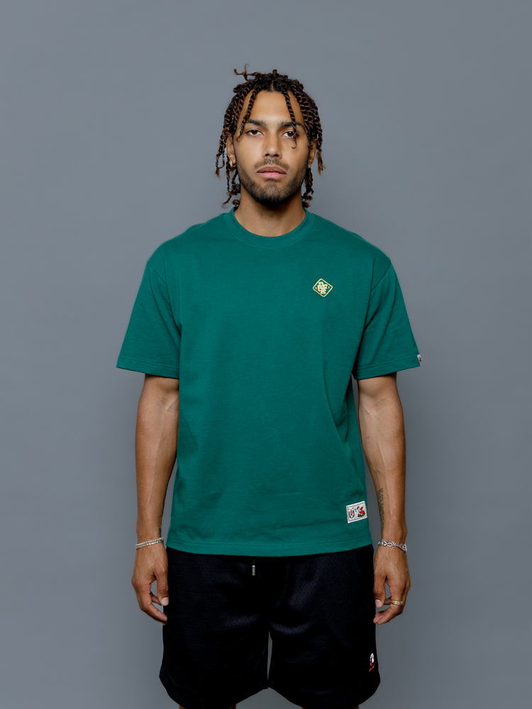 GRAF&WU T-Shirts Square Colorful Graf Letter Embroidery Small Logo Short Sleeves Classic Casual Short Sleeve Street Loose T-Shirt