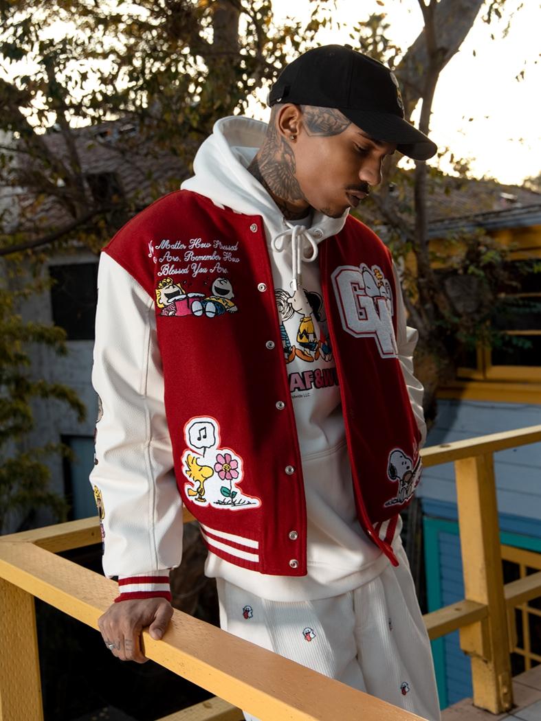 Graf X Peanuts Collaboration Charlie Brown Character Embroidery Baseball Caps