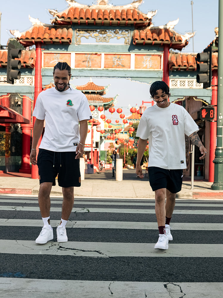 GRAF&WU T-Shirts 12 Zodiac Tiger Sheep Cow Pig Cute Ghost Short-Sleeved Embroidered Cotton T-Shirt