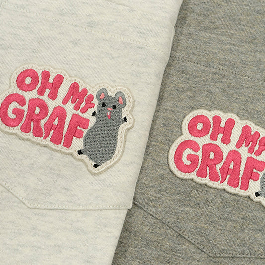 GRAFWU Pocket OhMyGraf Screaming Mouse Cute Design T-Shirt