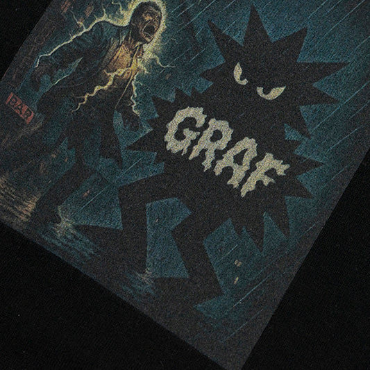 GRAFWU Shockieg Angry Silhouette Print T-Shirts