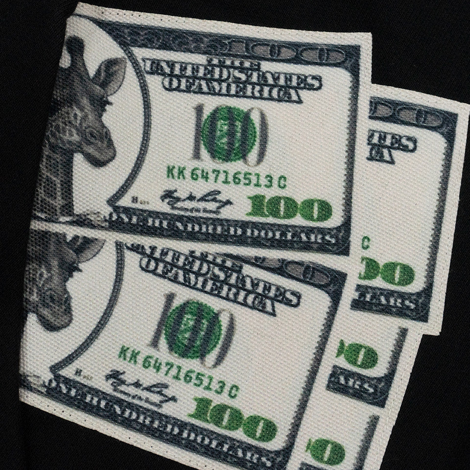 GRAF&WU Paid In Full Giraffe Money Graphic Zip-up Cozy Hoodie