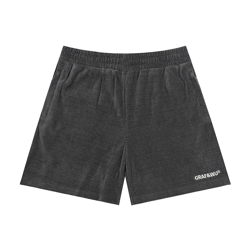 GRAFWU Flannel Fabric Comfortable Men Shorts