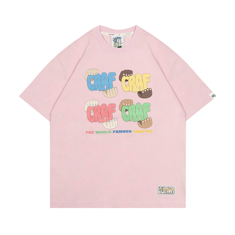 GRAFWU Cute Global Village Unity Theme T-Shirts