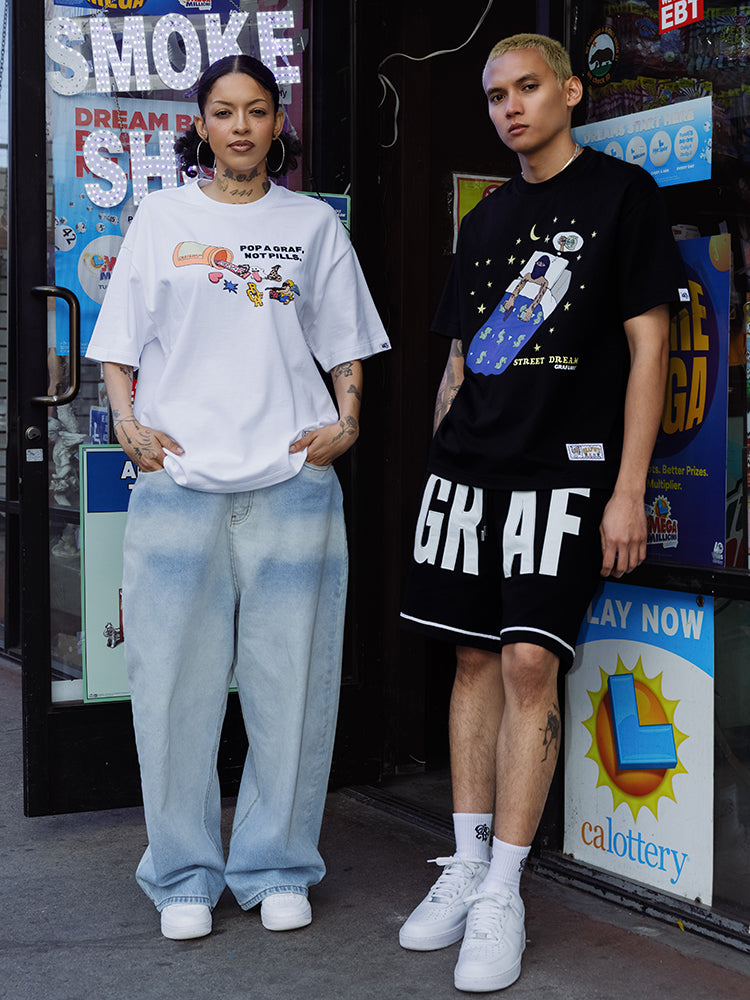 GRAFWU Street Dream and Get Rich Dream T-Shirts