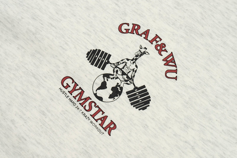GRAF&WU Gym Star Giraffe Print T-shirts