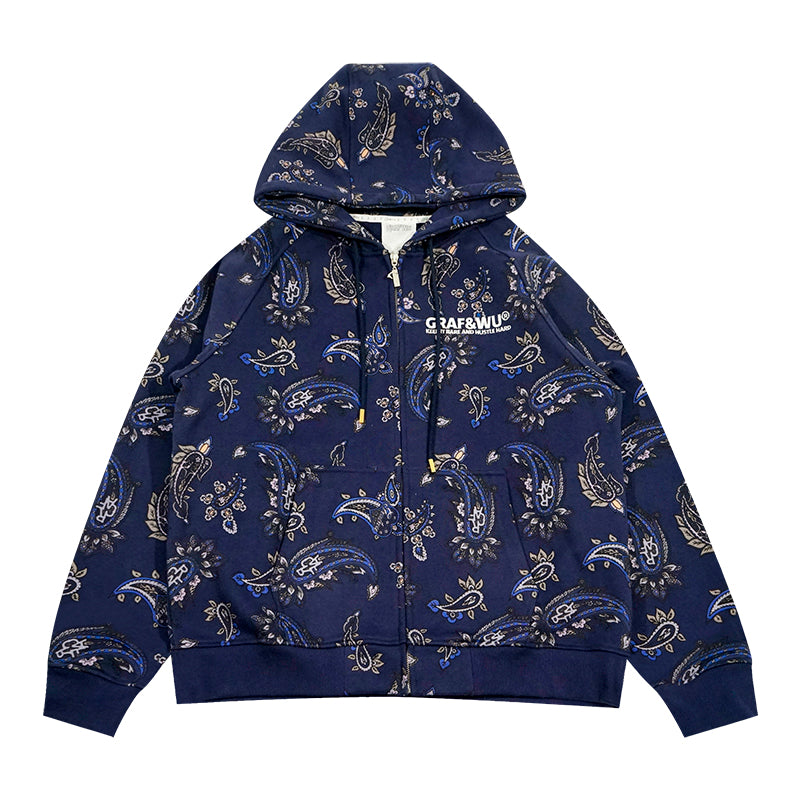 GRAF&WU Paisley 2.0 Pattern Printing Coat
