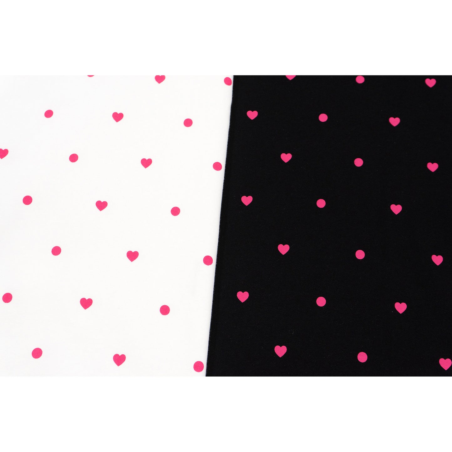 GRAF&WU Pink Ribbon Letter Mini Heart Polka Dot Cozy T-shirt