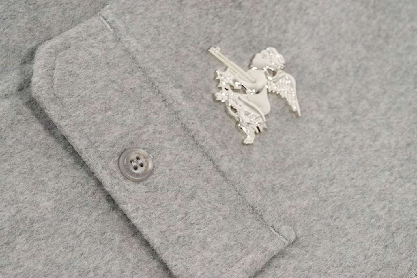 GRAF&WU Solid Wool Hooded Thickened Jacket