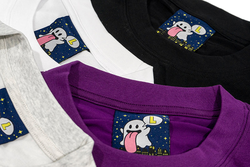 GRAFWU 12 Mushroom Boo Ghost Character Embroidery T-Shirts