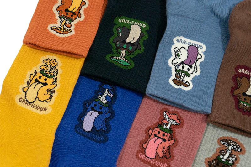 GRAF&WU Socks Magic Mushroom BooGhost Character Socks Cute Ghost 2.0 Socks Skateboard Sports Cotton Socks Men Women Fashion Socks