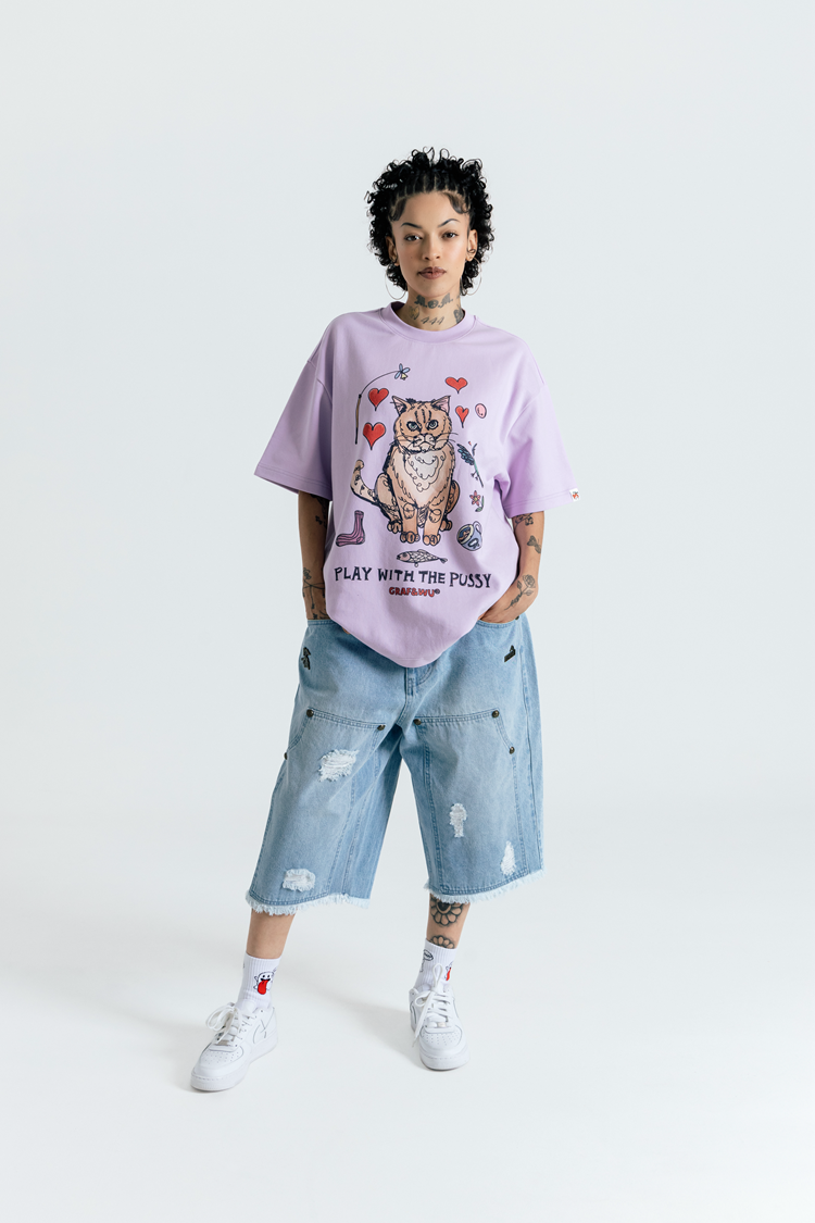 GRAF&WU Shorts Tree Branch Camouflage Ripped Pants Metal Copper Label Ak47 Angel Giraffe Lumberjack Shorts Casual Hip Hop Cargo Shorts