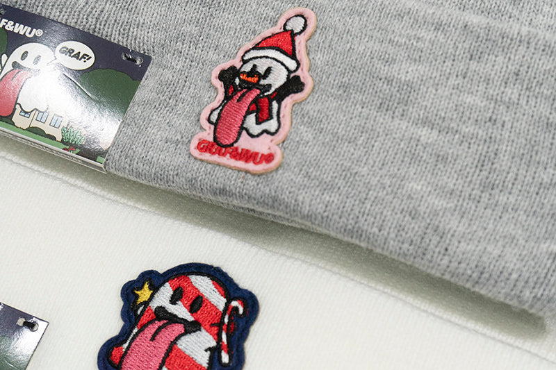 GRAF&WU Christmas Cute Ghost Character Beanies