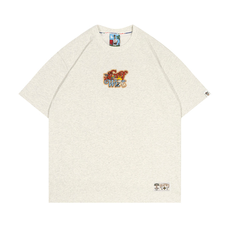 GRAFWU 9 Relationships Angel Devil Embroidery T-Shirts