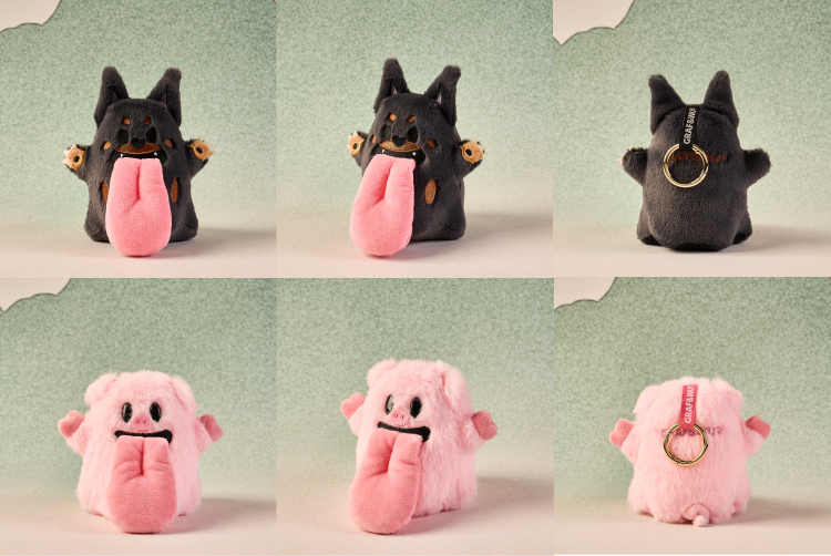 GRAF&WU Maneki-neko 12 Zodiac Signs Trend Bag Charm Plush Dolls