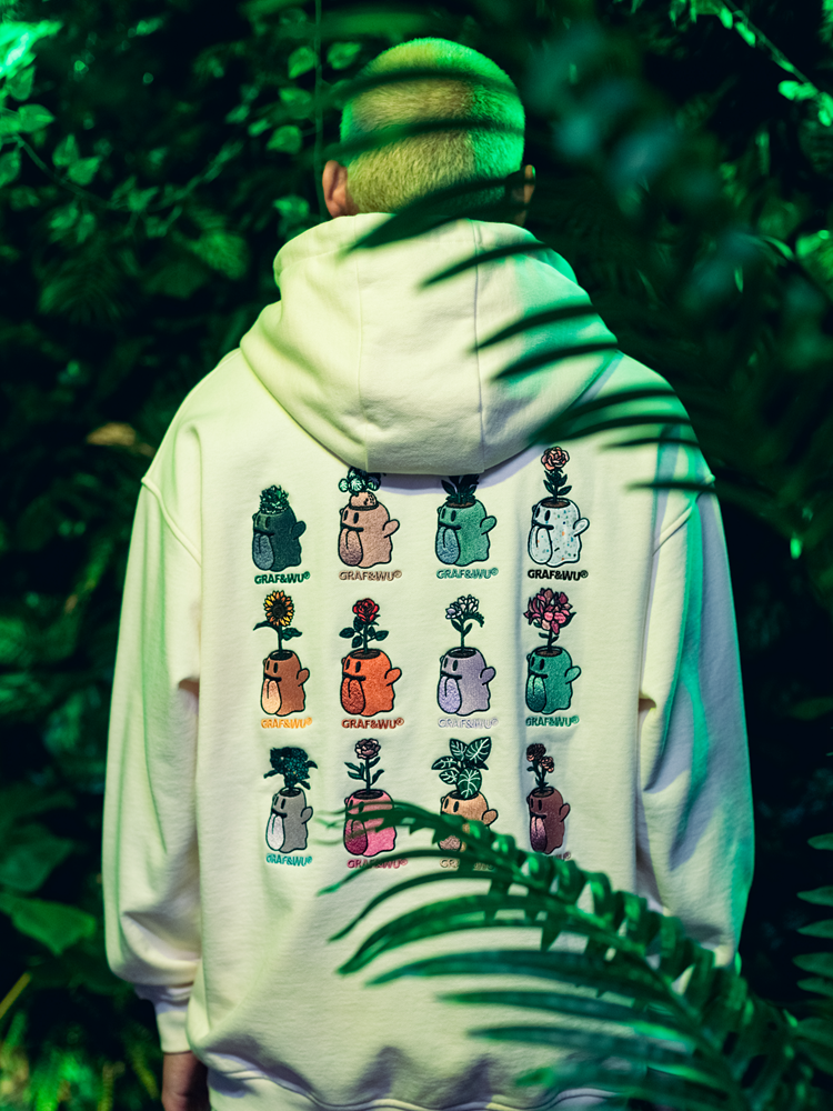 GRAF&WU 12 Flower shop Boo ghost Hoodie
