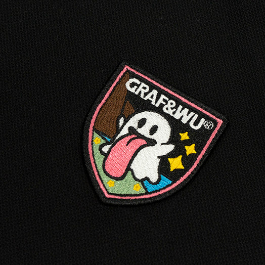 GRAFWU Creative Funny Cute Ghost Button T-Shirts