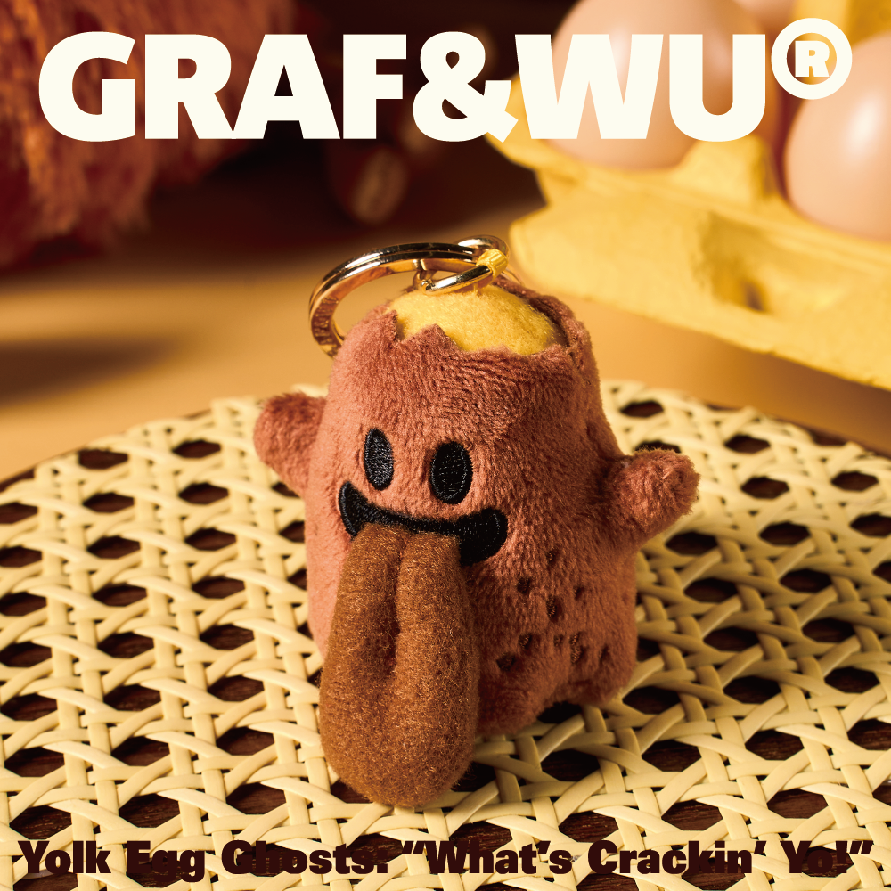 GRAF&WU Lovely Quail Egg Cute Ghost Bag Charm