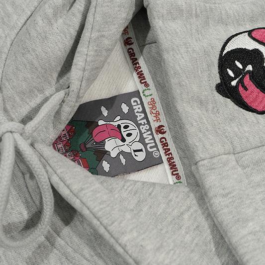 GRAF&WU Five Elements Origin Cute Ghost Embroidered Hoodie