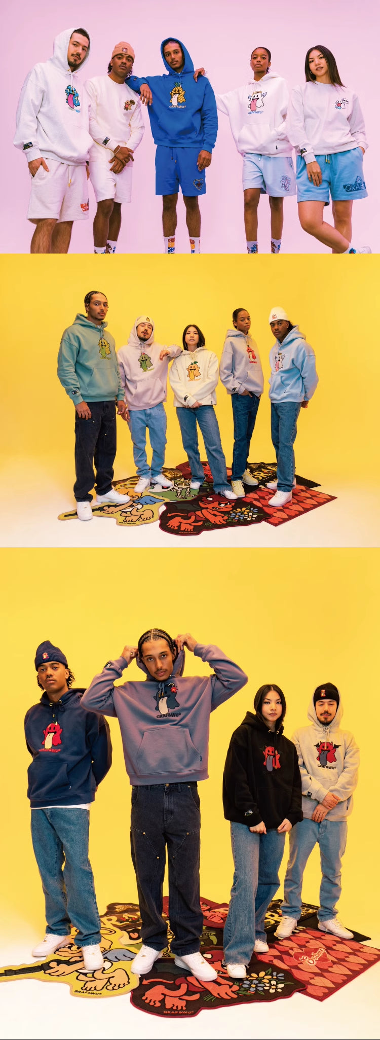 GRAF&WU BooGhost Original Loose-Fit Fleece Hoodie