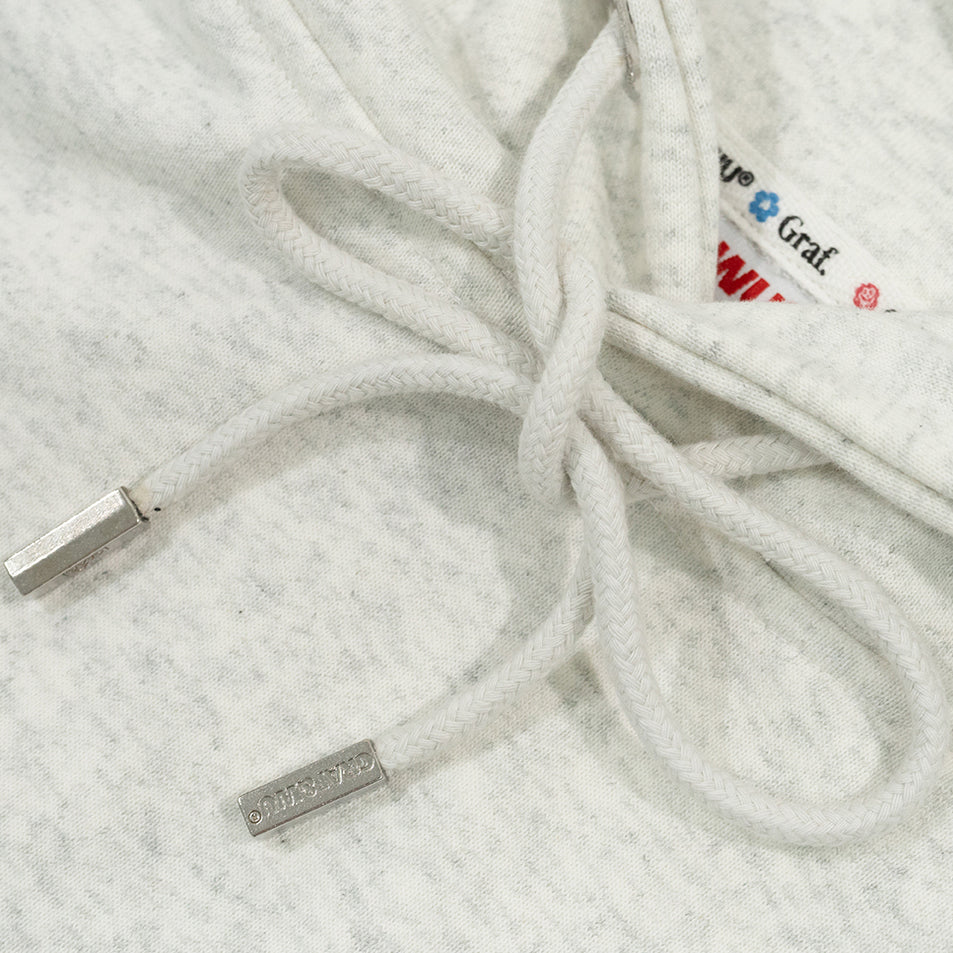 GRAF&WU Fruit Party 12 Embroidery Cute Ghost Hoodie