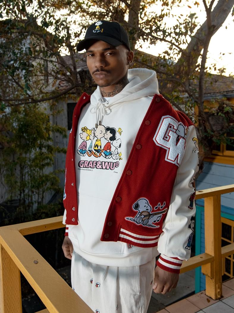 Graf X Peanuts Collaboration Charlie Brown Character Embroidery Baseball Caps