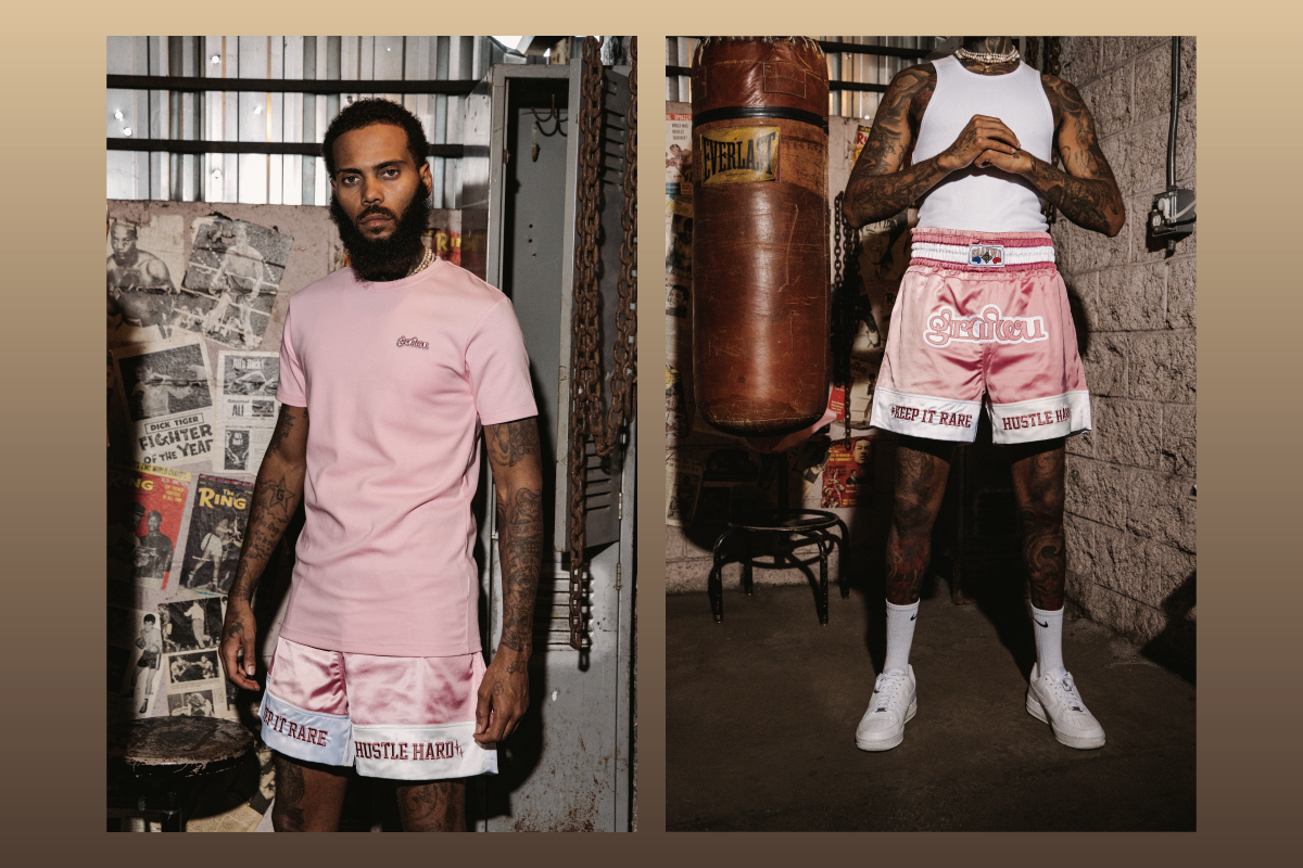GRAF&WU Boxing Acetate Fabric T-Shirts