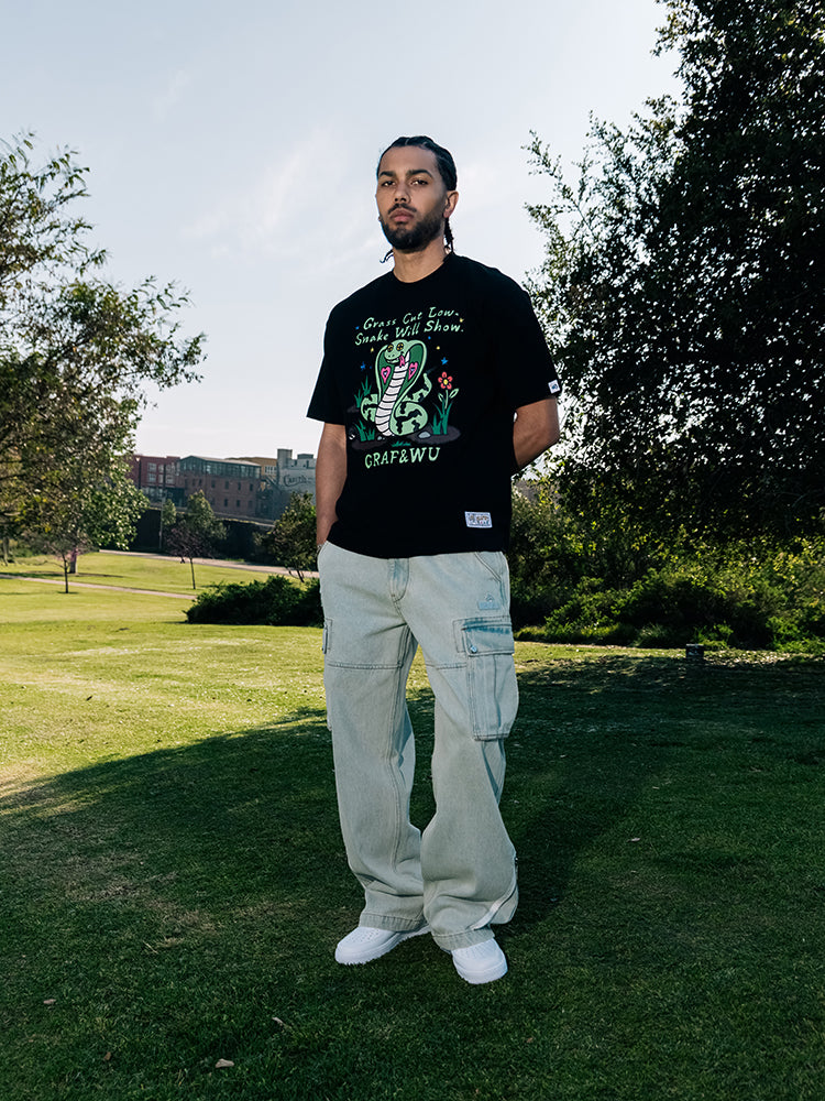 GRAFWU Snake Hidden In Grass T-Shirt