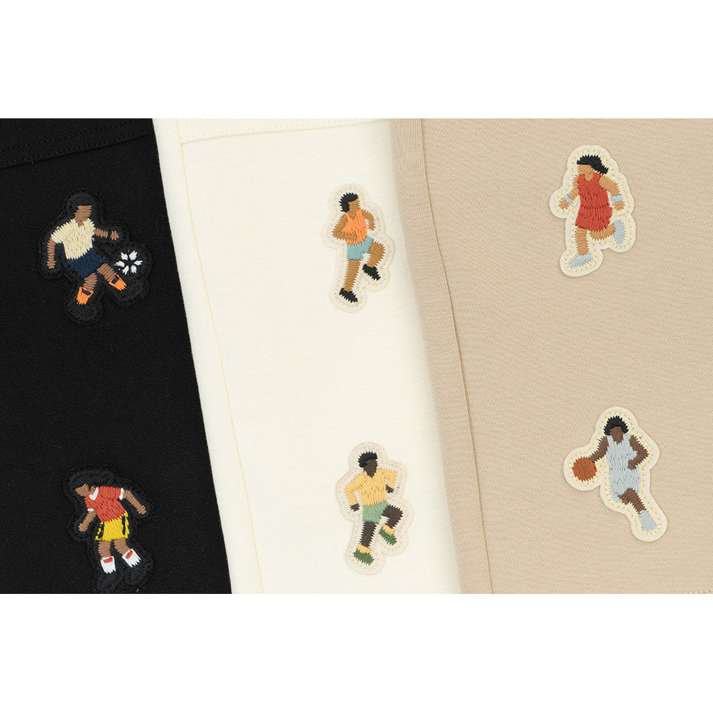 GRAF&WU Mini Athletic Giraffe Embroidered Shorts