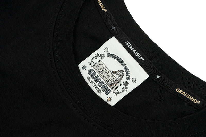 GRAF&WU Pocket Heart Ghost Embroidery T-shirts