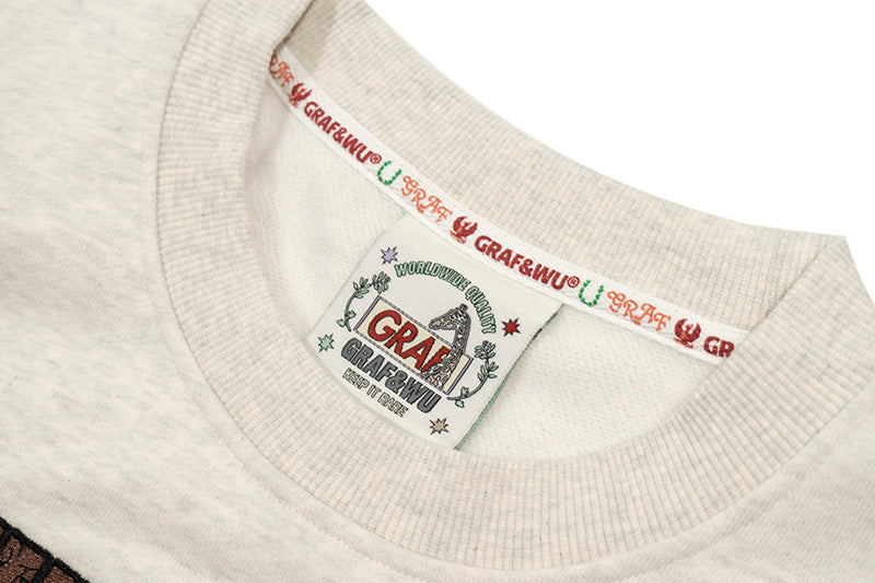 GRAF&WU Giraffe Stress Work Survivor Embroidery Hoodie