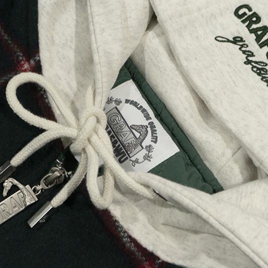 GRAF&WU Giraffe Brand Logo Wool Hooded Thicken Coat