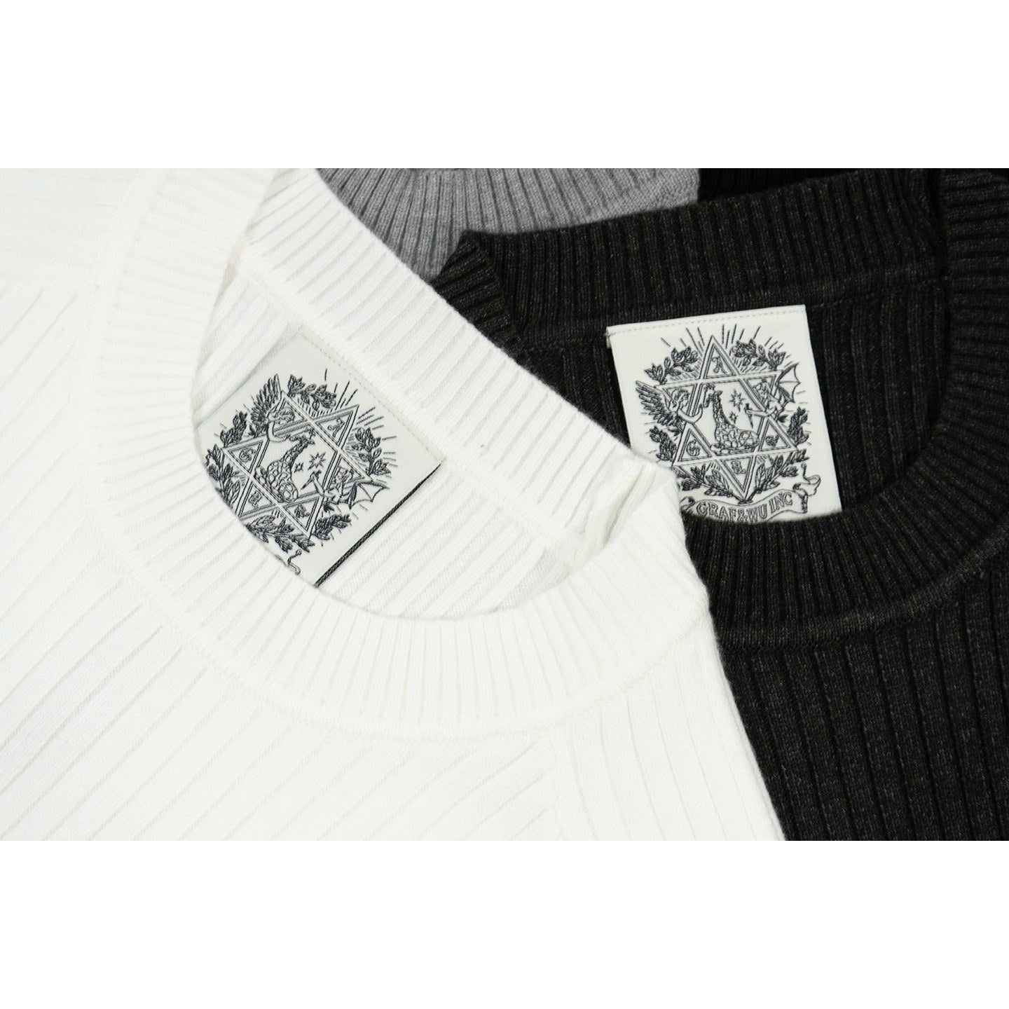 GRAF&WU Slim-fit Chunky Ribbed Patchwork Base Sweater