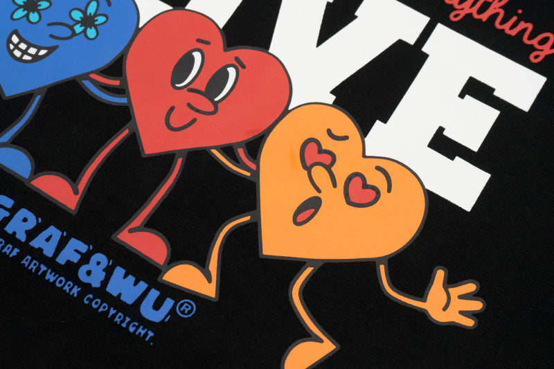 GRAF&WU Three Cute Love Characters T-Shirt