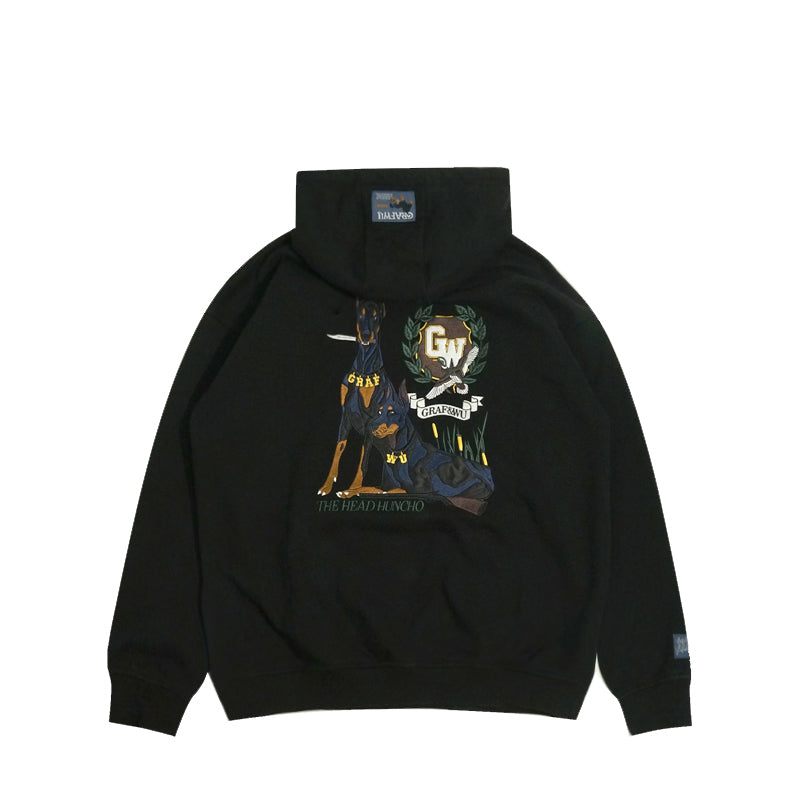 GRAF&WU Huncho Leader Bloodthirsty Doberman Thick Fleece Hoodies