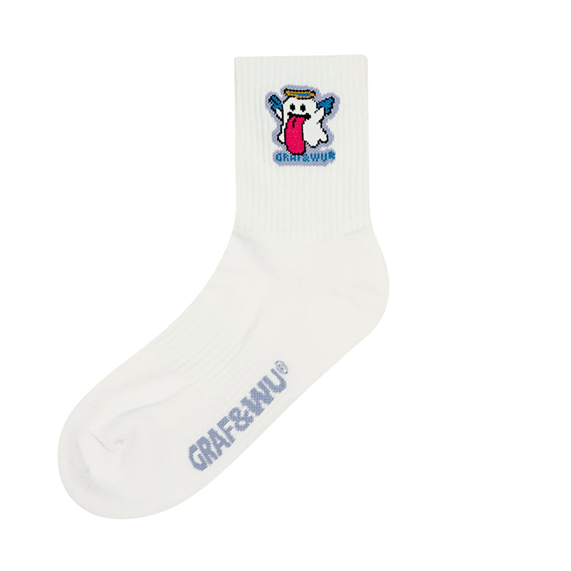 GRAF&WU BooGhost 2.0 Cuteghost angel devil fruit series thick skateboard mid-tube socks