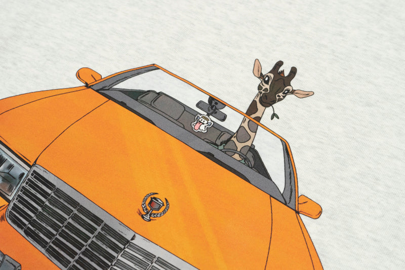 GRAF&WU Classic Convertible Vintage Car Giraffe Nostalgia T-shirts