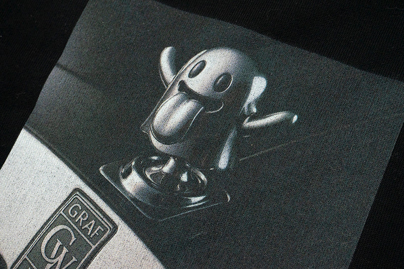 GRAF&WU T-Shirts【25vol.2】Fashion Car Logo Cute Ghost Pattern Short-Sleeved Casual Cotton Short Sleeve Hip-Hop Streetwear T-Shirt