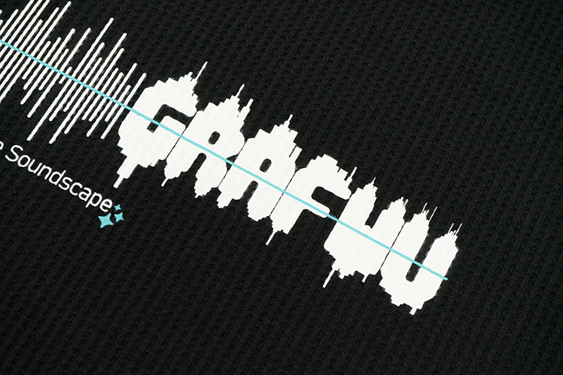 GRAFWU Music City Sound Wave Pattern Design T-Shirt