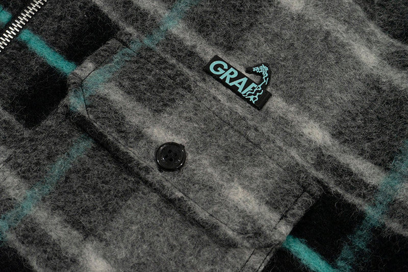GRAF&WU Giraffe Brand Logo Wool Hooded Thicken Coat