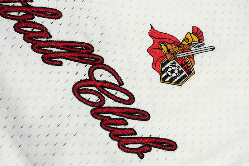 GRAF&WU Football Club Floral Embroidery Sports Mesh Jersey