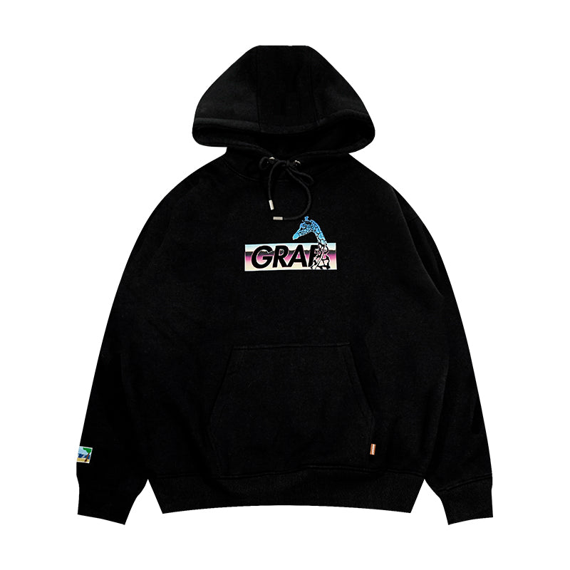 GRAFWU Colorful Electroplated Textured Hoodie