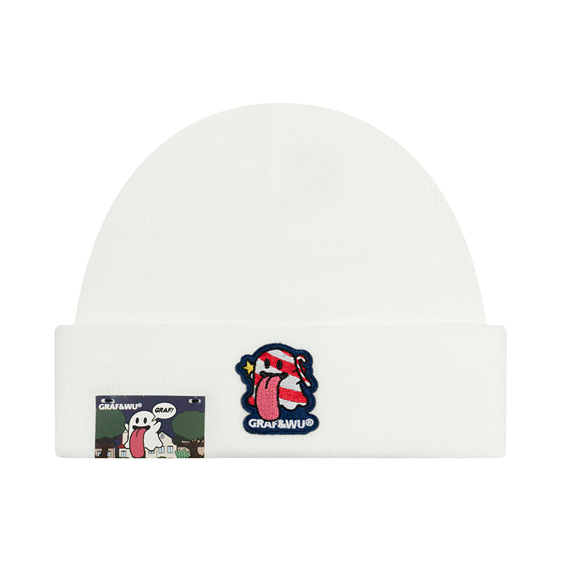 GRAF&WU Christmas Cute Ghost Character Beanies