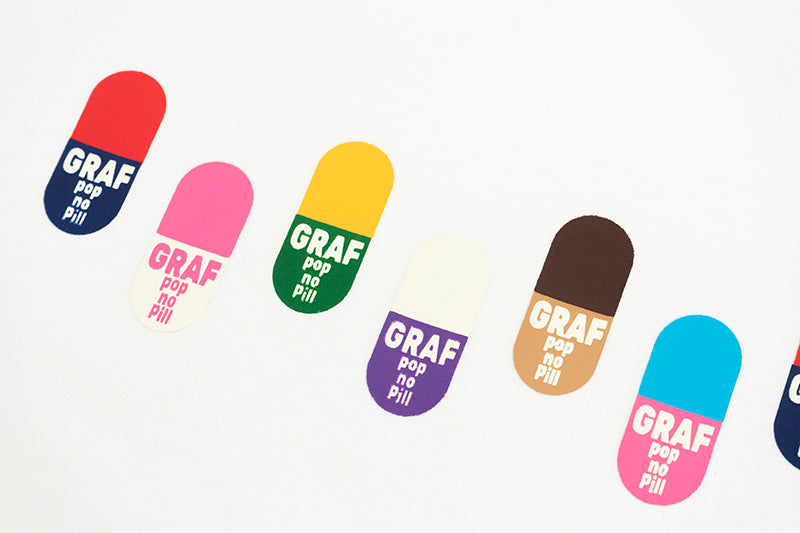 GRAFWU Cute Pill Pattern T-Shirts