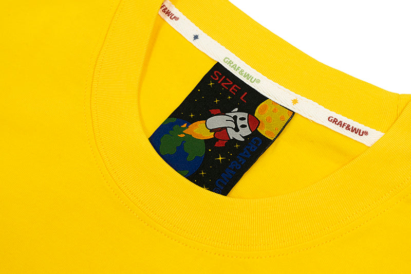 GRAFWU Cracked Distressed Pattern T-Shirts