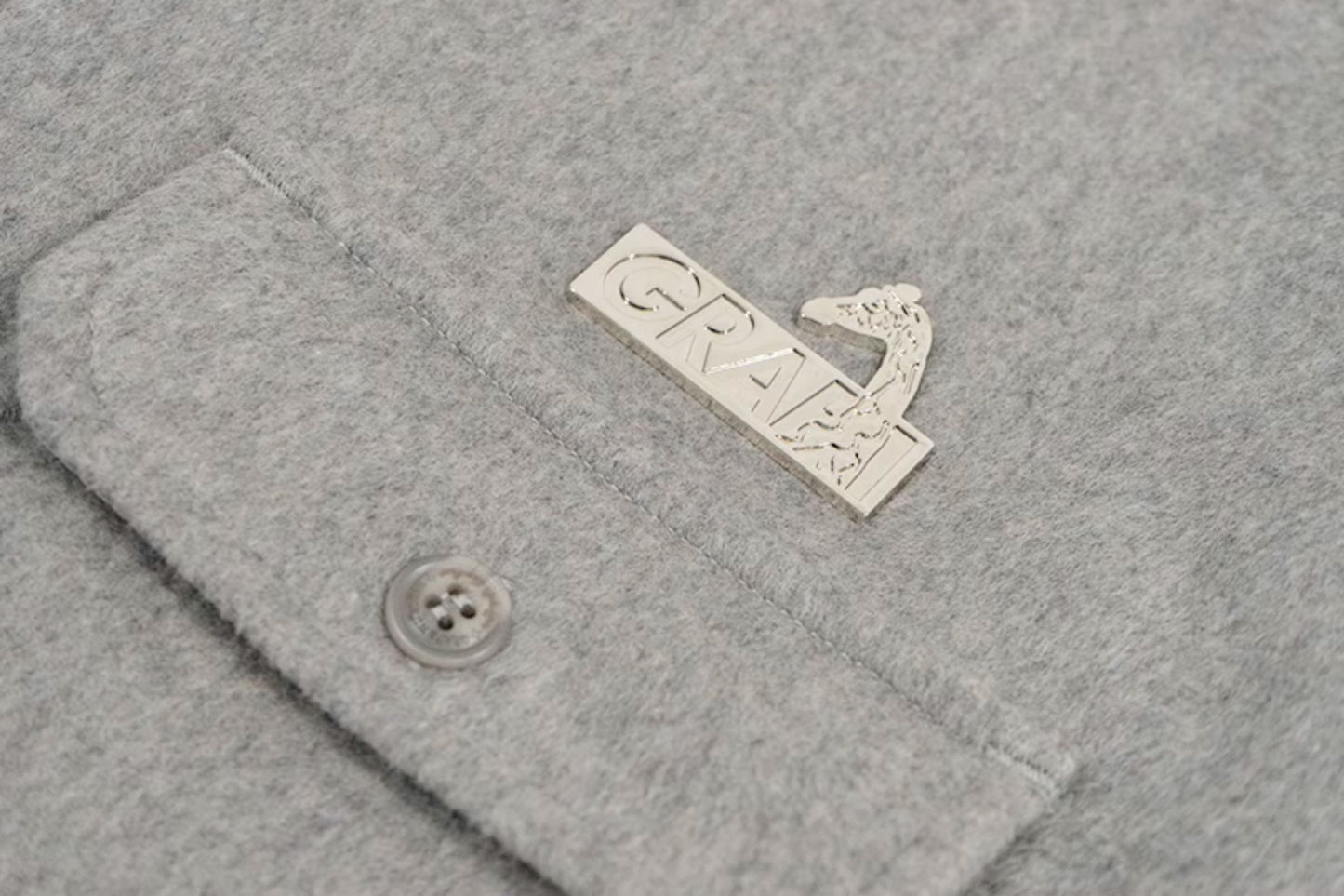 GRAF&WU Solid Wool Hooded Thickened Jacket