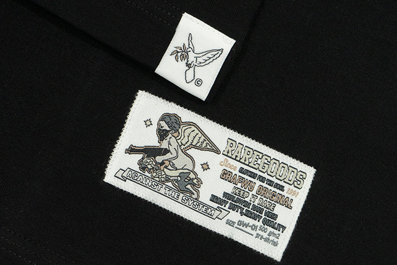 GRAF&WU Pocket Heart Ghost Embroidery T-shirts