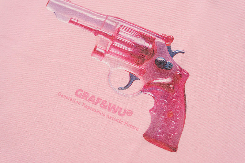 GRAF&WU Y2k Pink Pistol T-shirts