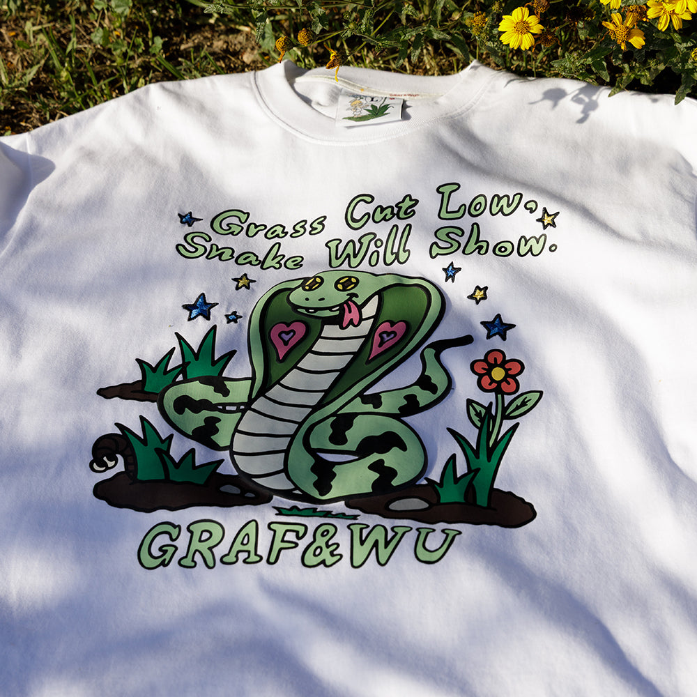 GRAFWU Snake Hidden In Grass T-Shirt