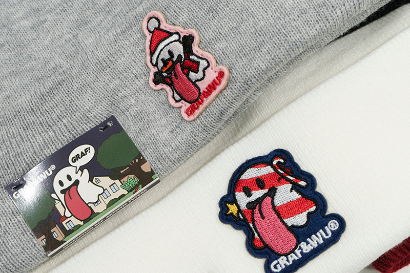 GRAF&WU Christmas Cute Ghost Character Beanies